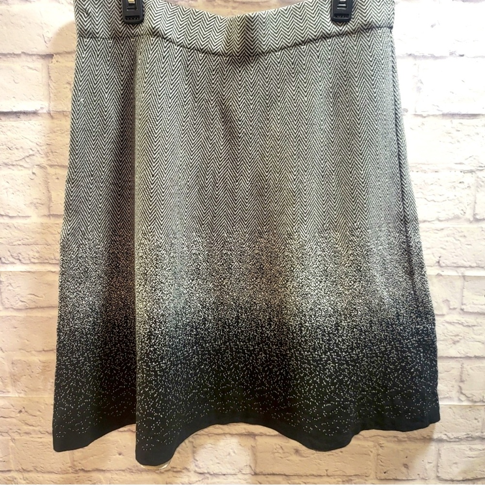 Roz & Ali Black & White Skirt, Size L